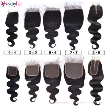 HD Lace Closure 100% Human hair Frontal with closure